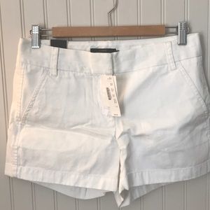 J. Crew NWT white 4” inseam shorts sz 2